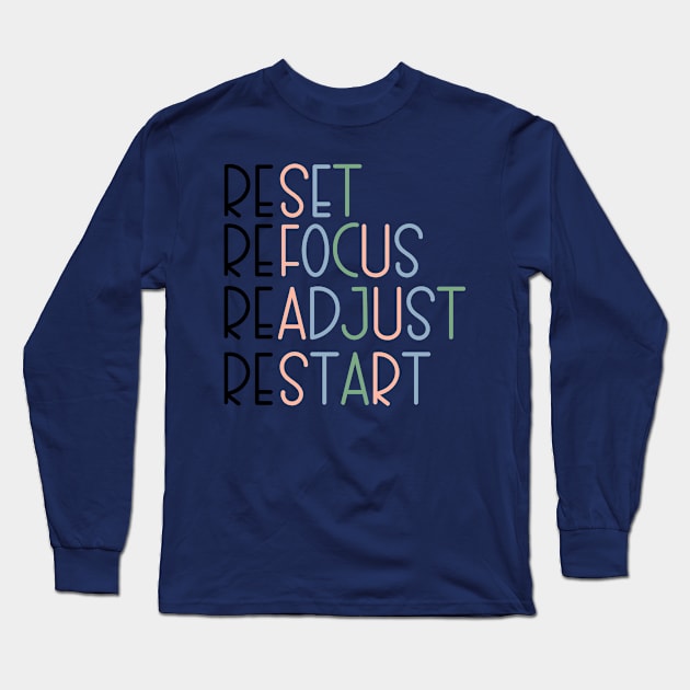 Restart Long Sleeve T-Shirt by maryamazhar7654